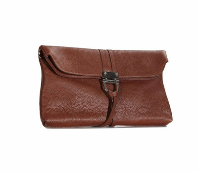 Premium Leather Evening Clutch Bag - Ozzell London