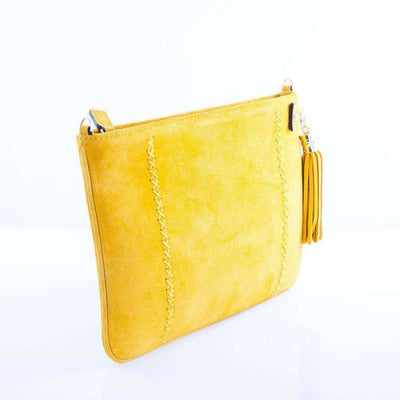 Suede Leather Clutch Evening Bag - Ozzell London