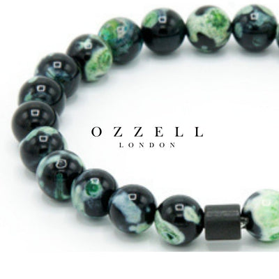 Emerald Elastic Bracelet - Ozzell London