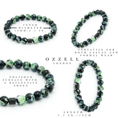 Emerald Elastic Bracelet - Ozzell London