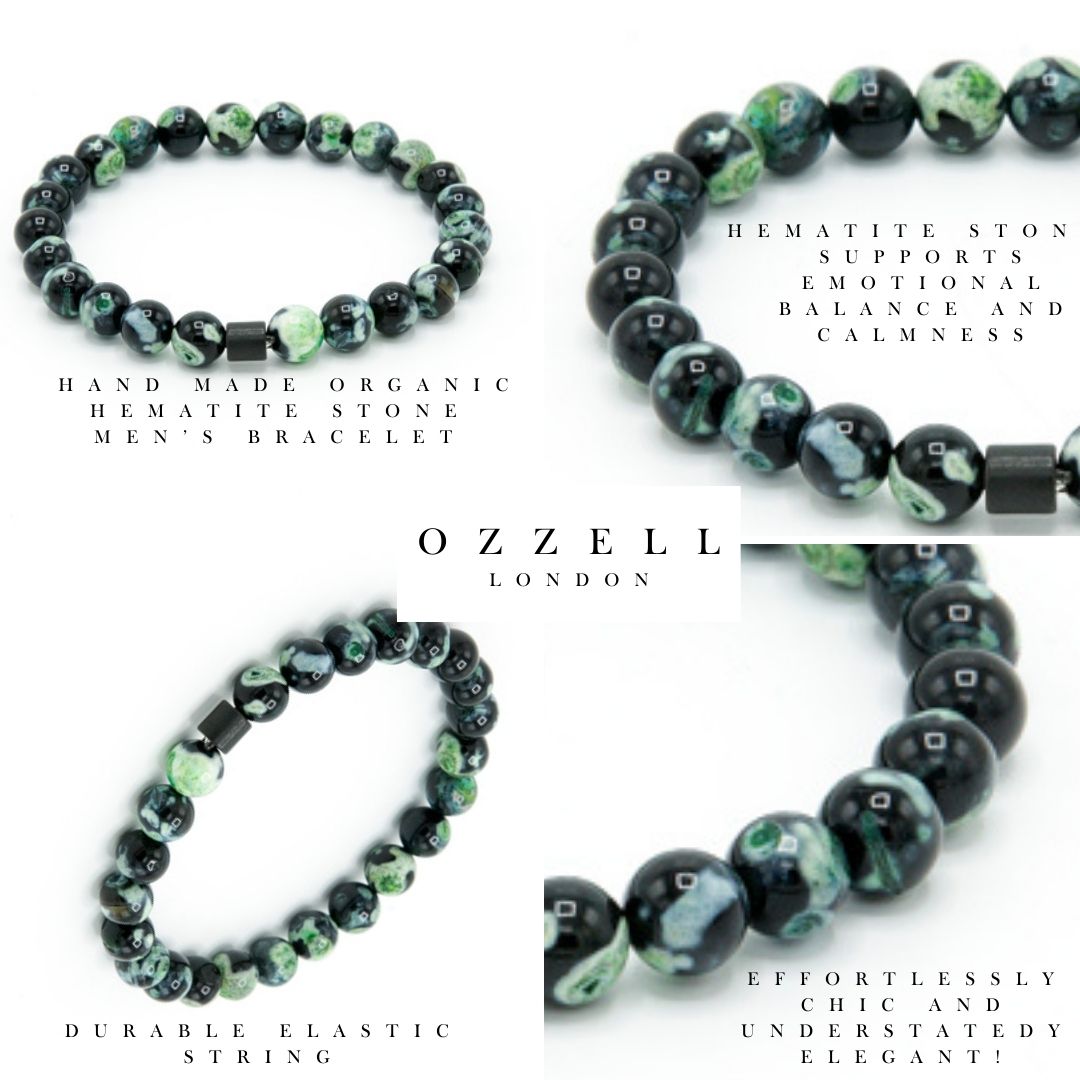 Emerald Elastic Bracelet - Ozzell London