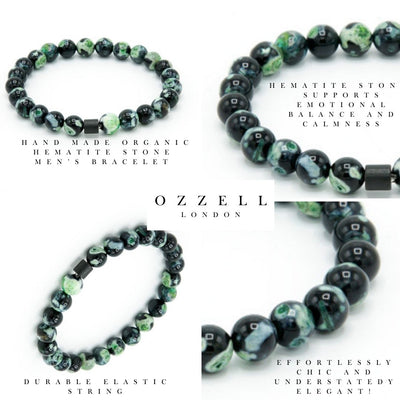 Emerald Elastic Bracelet - Ozzell London