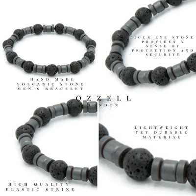 Rock Radiance Volcanic Bracelet - Ozzell London