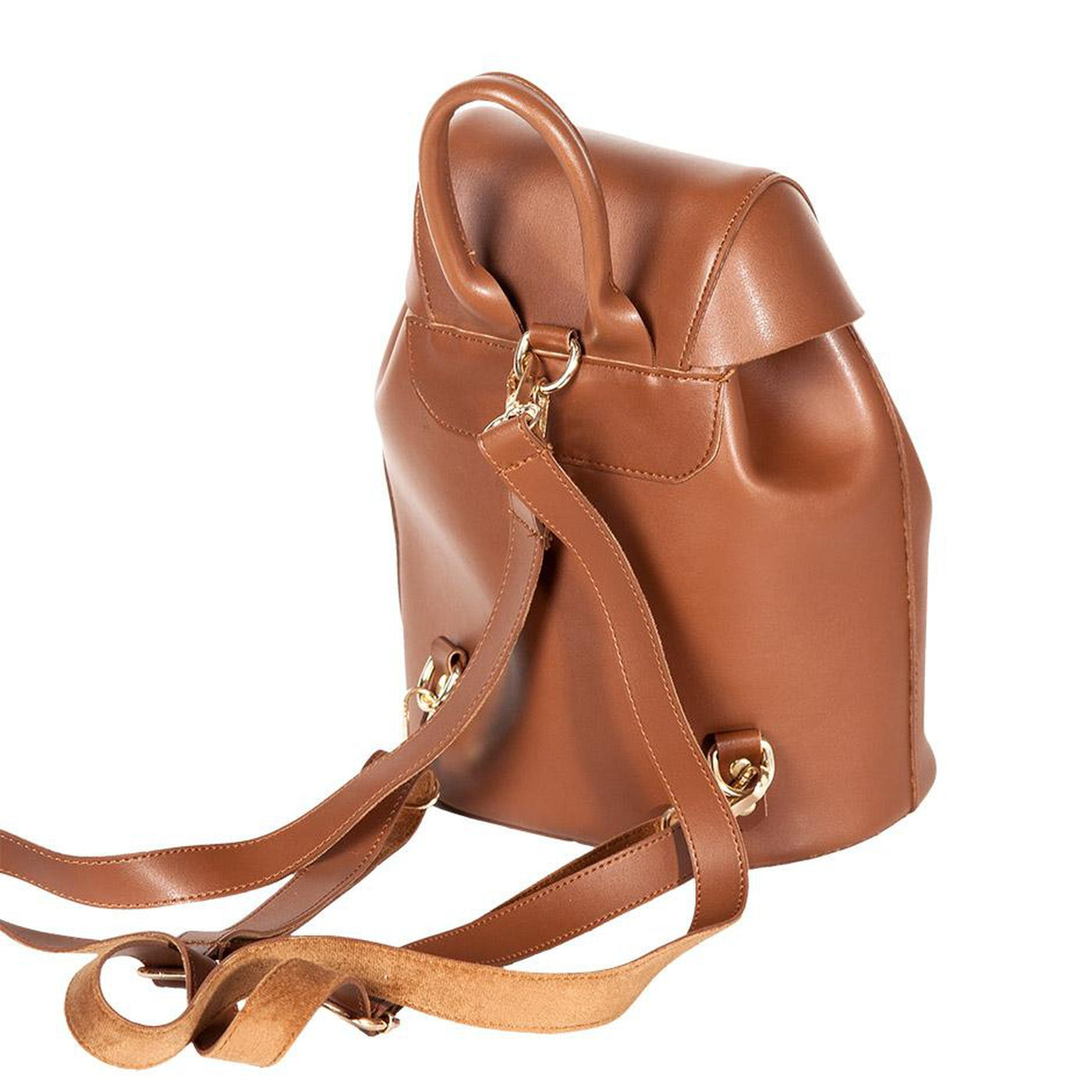 Soft Leather Bucket Backpack - Backpacks -  Ozzell