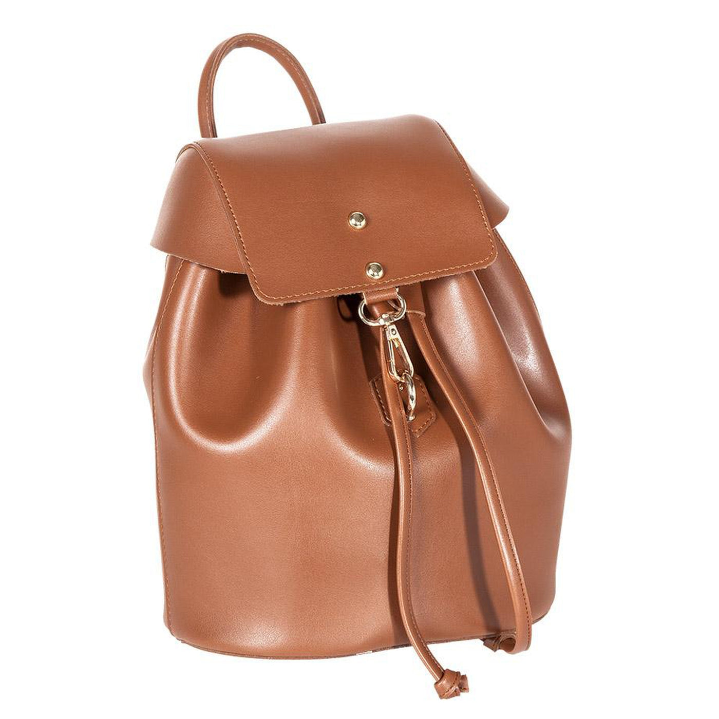 Soft Leather Bucket Backpack - Backpacks -  Ozzell