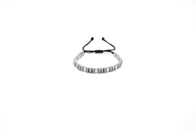 Adjustable Hematite Accent Bracelet - Ozzell London