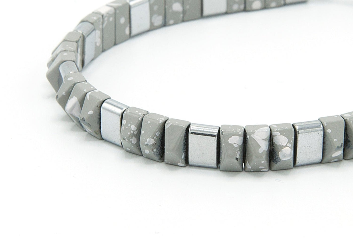 Adjustable Hematite Accent Bracelet - Ozzell London