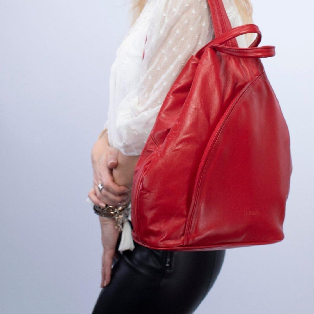 brighton leather backpack Unisex Soft Leather Backpack | Leather Backpack