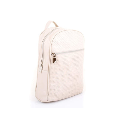 Compact Hot Stamped Unisex Leather Backpack - Ozzell London