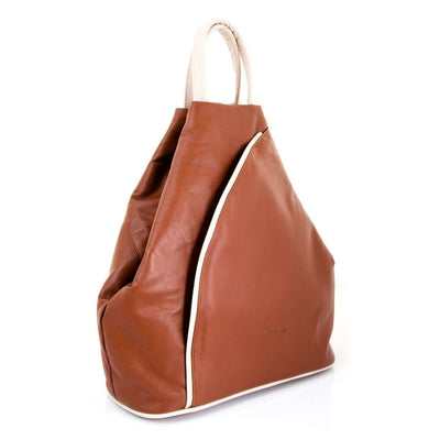 Hove Two Colour Soft Leather Backpack - Ozzell London