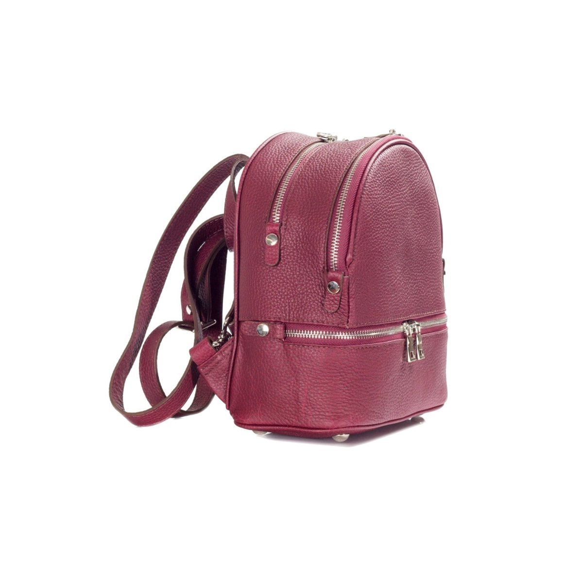 Madi Premium Pebbled Leather Backpack - Ozzell London