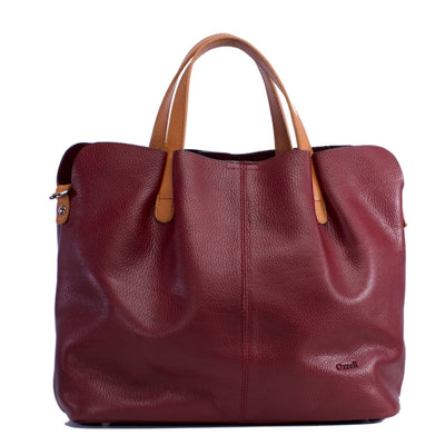 Milano Premium Leather Tote Bag - Ozzell London