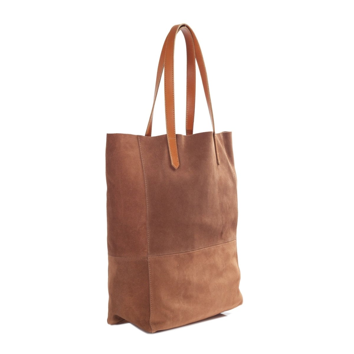 Shabby Suede Leather Tote Handbag - Ozzell London