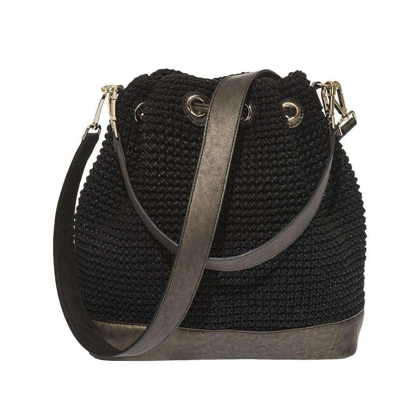 Shoulder Bag / Handbag Handmade Waxed Rope with Leather Straps - Ozzell London