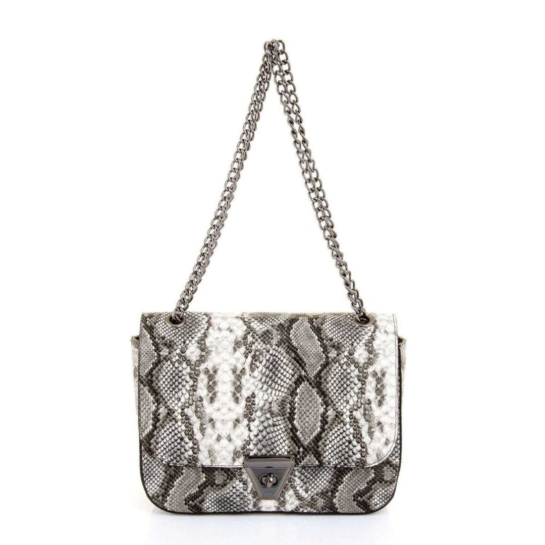 Snake Skin Printed Shoulder Bag | Ozzell London