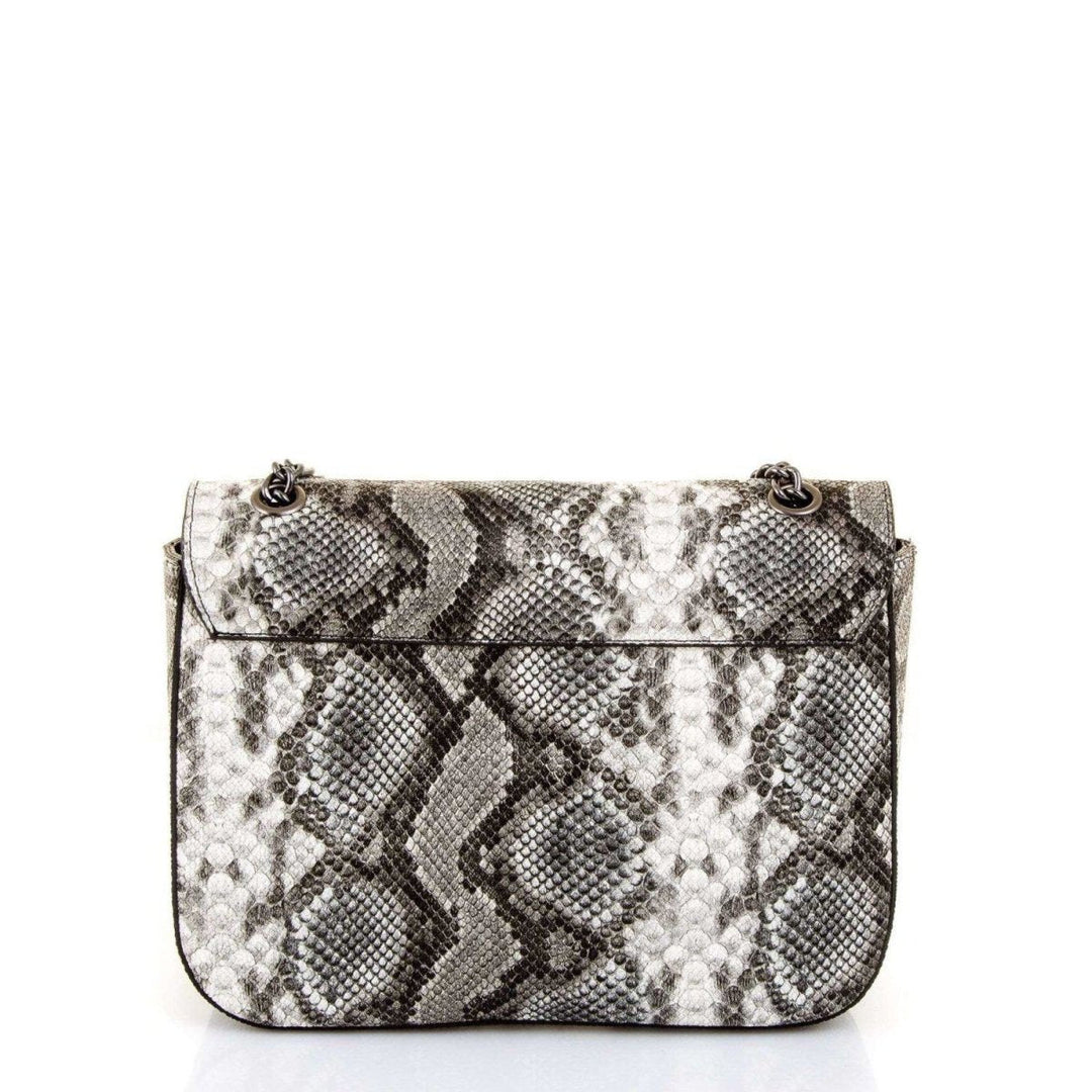 Snake skin ショルダーバッグ Snake Skin Printed Shoulder Bag | Ozzell London