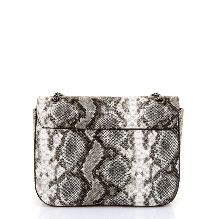 LONI Women's Faux Snakeskin Crossbody Bag - Adjustable Strap, Medium Size (9x10x2 In) - View #2