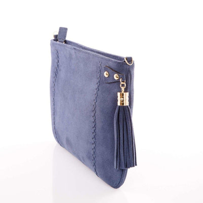 Suede Leather Clutch Evening Bag - Ozzell London