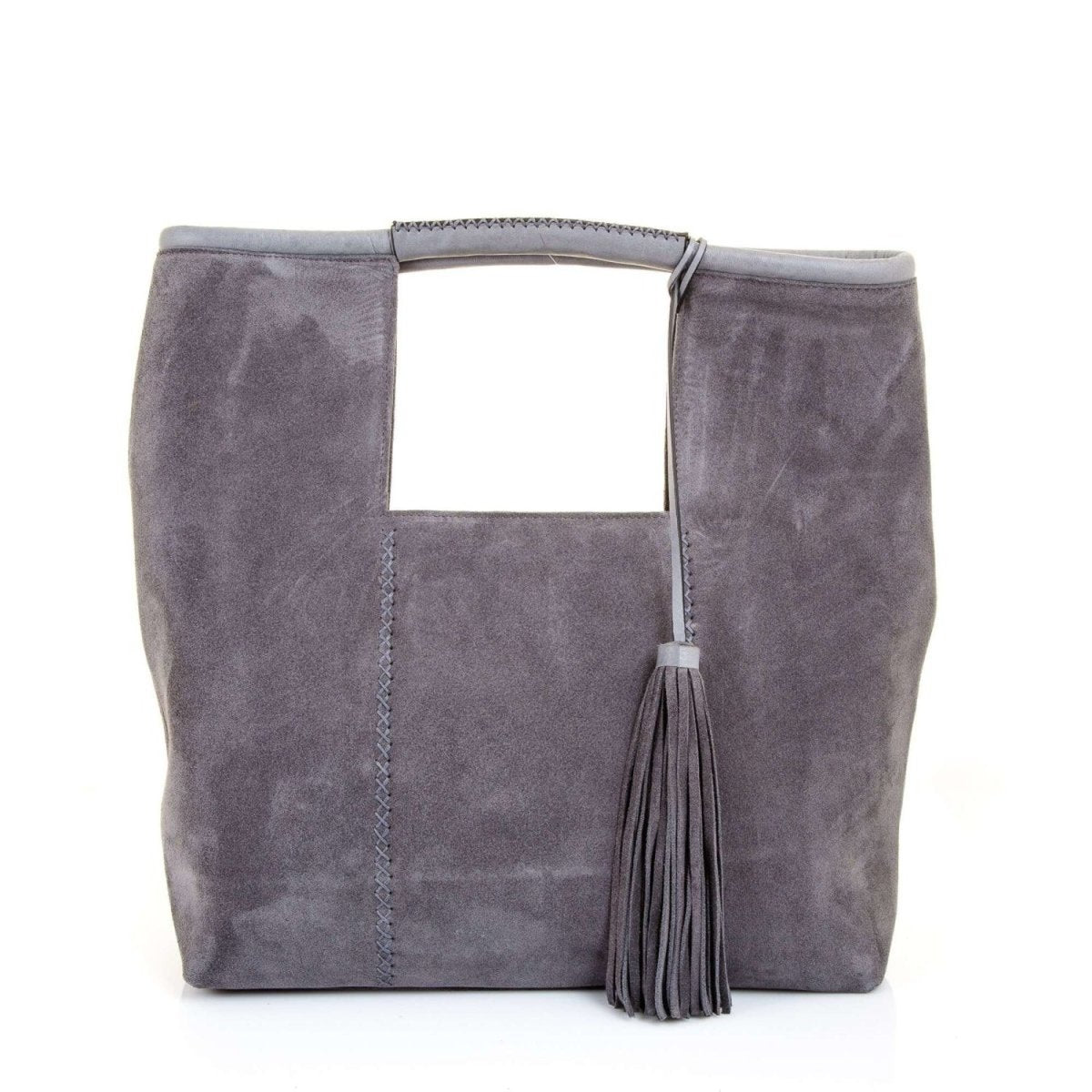 Zeta Suede Leather Large Handbag & Shoulder Bag - Ozzell London